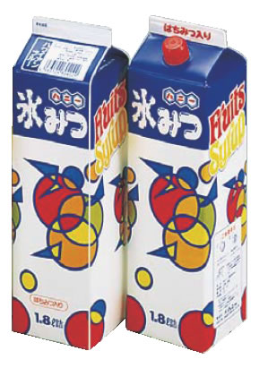 氷みつ(8本入) オレンジ 【喫茶用品 かき氷用品】【かき氷】【業務用】