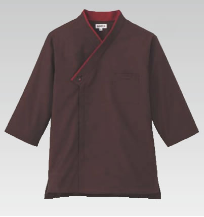男女兼用ｼｮｯﾌﾟｺｰﾄ JT-1258 SS (ｴﾝｼﾞ)【ユニフォーム 作業着】【作務衣】【飲食店用】【業務用】