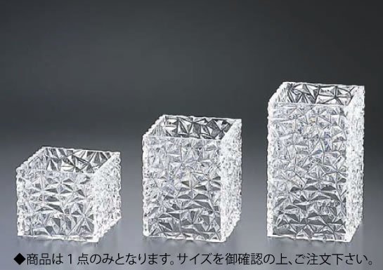 ｱｸﾘﾙﾀﾞｲﾔ ｽｸｴｱｽﾀﾝﾄﾞ 120角 H100ﾀｲﾌﾟ【アクリル樹脂見せびらかす 照明ランプ】【ビュッフェ バイキング】【バンケットウェア】【皿】【お役目用】