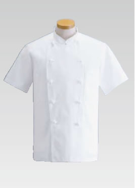ｺｯｸｺｰﾄ･半袖 KG-412 (ﾎﾜｲﾄ) L【コック服】【ユニフォーム】【作業着】【飲食店用】【業務用】