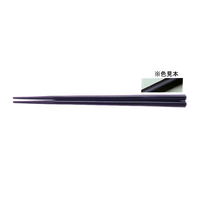 ■10セット■六角塗箸 黒塗（ツヤ有） 21cm■10セット■