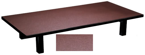 ﾒﾗﾐﾝ 茶乾漆(折足) （180×90×32.5）【代引っ張ること不可】【座卓】【速見表】【机】【食べ物屋に】【はたご屋に】【1-917-40】