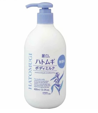 熊野油脂　麗白　ハトムギ　ボディミルク 無香料タイプ 400ml まとめ買い&times;24個セット｜厨房１番