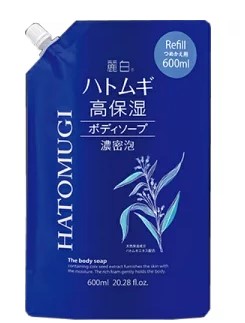 熊野あぶら身 麗白 ハトムギ 高保湿上半身石ケン 詰替 600ml  まとめ買い×18個書き割り