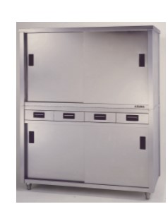 東製造所 食器押し入れ 片面抽き出し付片面引違戸 900*450*1800 ACSO-900K