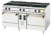 コメットカトウ 6口ガス調理台XY 両面手合い W1500*D900*H850 XY-1590