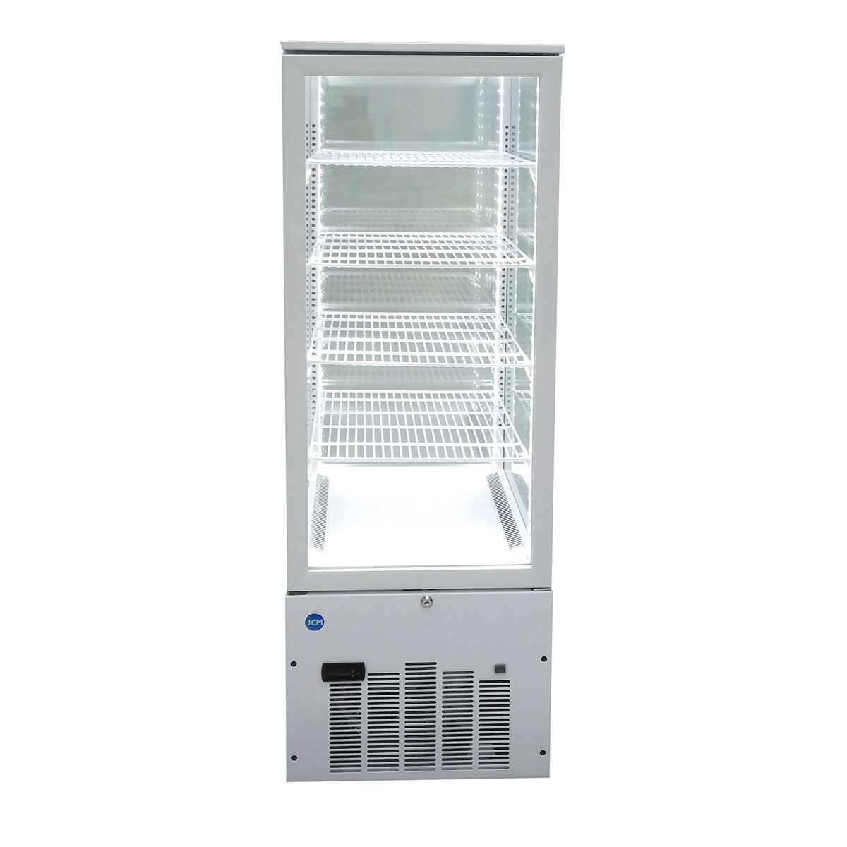 ジェーシーエム/JCM 4面硝子冷蔵陳列棚（片面扉）【JCMS-240】