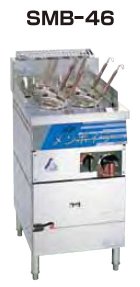 SANPO ガス式高速メンボイラー(テボ4個) SMB-46｜厨房１番