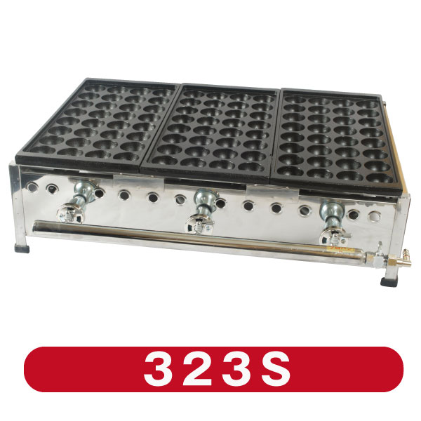 楽天市場】新製品 たこ焼き器28穴×3連 フチ高 鉄鋳物 283SH(代引・送料
