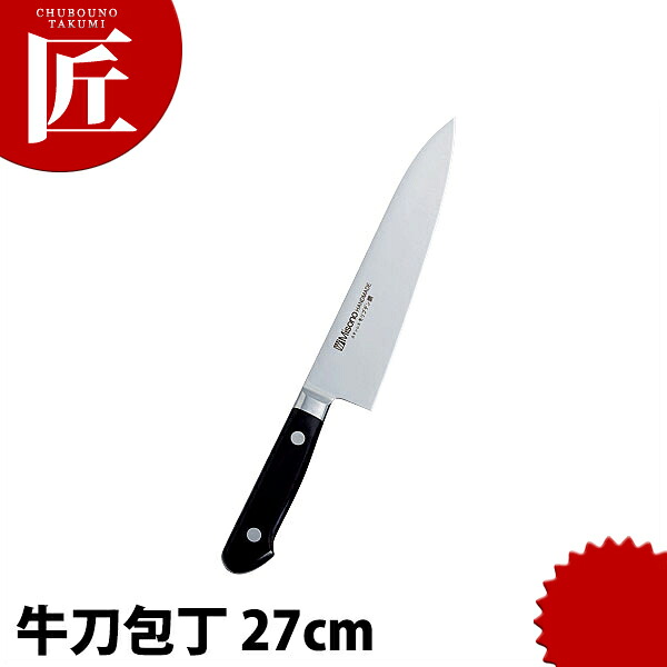 ミソノ MISONO モリブデン鋼 包丁 ツバ付牛刀(両刃) 270mm No514 【ctaas】包丁 洋包丁 牛刀包丁 業務用牛刀包丁 ステンレス 業務用 日本製 洋食 フレンチ イタリアン ホテル レストラン