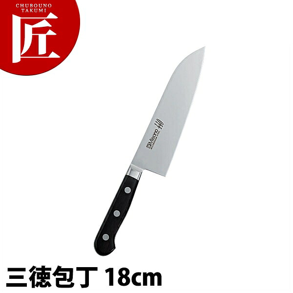 ミソノ MISONO 440シリーズ 三徳（両刃） 180mm No881 【ctaas】包丁 和包丁 洋包丁 三徳包丁 万能包丁 ステンレス 業務用包丁 和包丁 洋包丁 三徳包丁 万能包丁 ステンレス 業務用 日本製 洋食 フレンチ イタリアン ホテル レストラン｜業務用プロ道具 厨房の匠