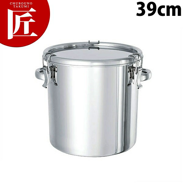 18-8ステンレス鋼 テーパー型パッキン付密閉入れもの 39糎 ゼムクリップ式 TP-CTH-39【ctssa】授業時間滋養物供給 滋養物供給用 食缶 汁食缶 滋養物供給持っていく装具 ステンレス鋼 ケータリング 御勤め用