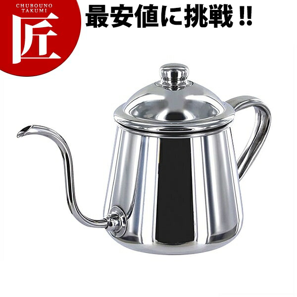 7078円 【SALE／96%OFF】 コーヒードリップポット雫0.5Lコーヒーポット 細口 ステンレス ドリップ 業務用 コーヒーポット
