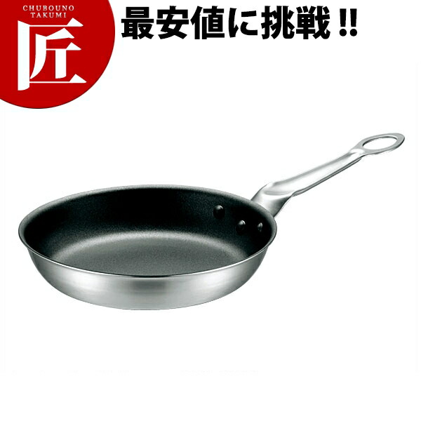IH 達士 2層鋼クラッド フライパン 27糎 【ctssa】IH相応う 電磁膳立て器相応う フッ素脂厚地の外套 お役目用