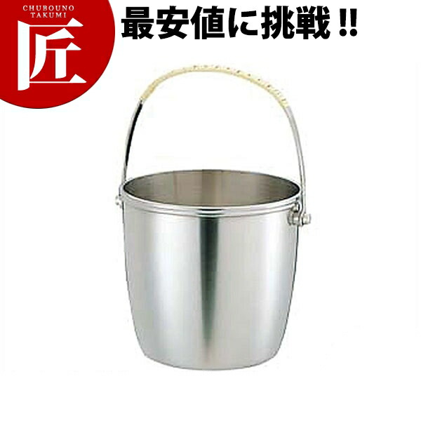 UK 18-8ステンレス M型アイスペール B渕 1.7L 【ctssa】 アイスペール ステンレス 氷入れ ホテル レストラン バー ラウンジ クラブ 宴会 バイキング 日本製 業務用