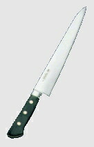 送料無料 正広作（日本鋼・ツバ付） 筋引 24cm