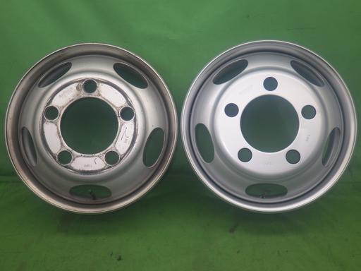 【中古】TOPY スチールホイール 2本 17.5*5.25