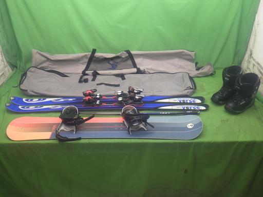 中古）スノーボードビンディングセット　１１０ｃｍ スノーボード セット キッズ 118cm ビンディング バインディング付き