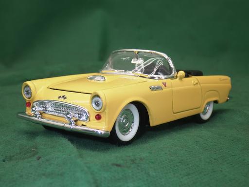 【中古】ミニカー S SS5718 フォード サンダーバード 黄色