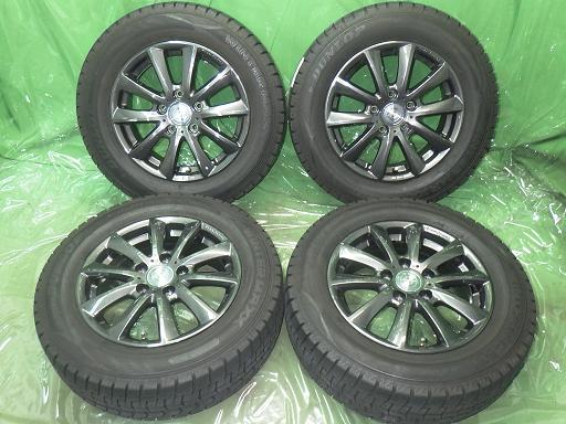 【中古】DUNLOP スタッドレス 22年製 バリ山 チームスパルコ 15インチ ダンロップ ウインターマックスWM02｜中古パーツのハセガワ