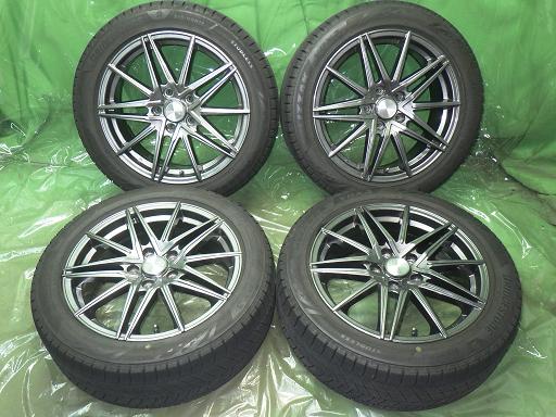 【中古】BRIDGESTONE スタッドレス 21年製 バリ山 HUMANLINE 17インチ ブリヂストン ブリザックVRX3