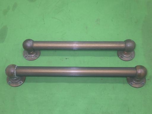 【中古】バス用手すり 32cm 28cm 2本