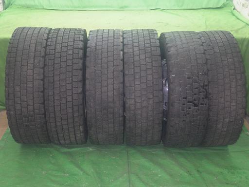 【中古】デコトラ トラック アルミスタッドレス 245/70R19.5 6本