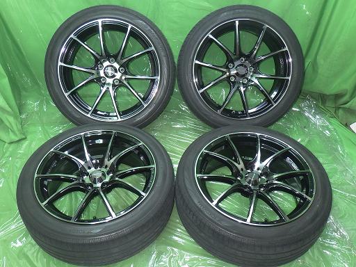 【中古】225/45R18 マークII weds SA-10R 18インチ ヨコハマ ブルーアースA|中古パーツのハセガワ