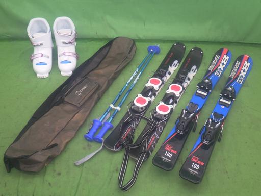 楽天市場】【中古】 サロモン ショートスキー 2点セット 98cm ケース