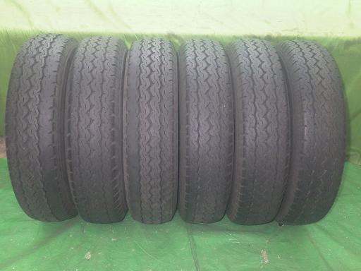 【中古】デコトラ トラックタイヤ ダンロップ SPLT5 205 85R16 6本