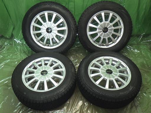 【中古】BRIDGESTONE スタッドレス ユーロスピード 14インチ ブリヂストン ブリザックVRX