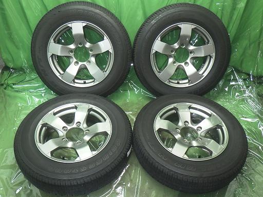 【中古】175/80R16 ジムニー BAZALTX 16インチ ブリヂストン デューラーH/T684II｜中古パーツのハセガワ