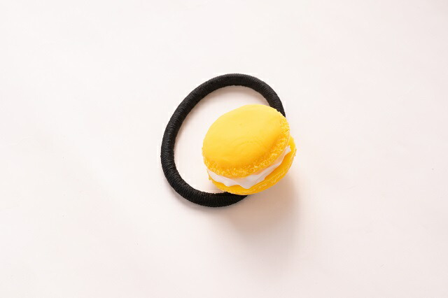 楽天市場 ヘアゴム ヘアアクセサリー マカロン オレンジ食品サンプル グッズ ハンドメイド 食品サンプル屋