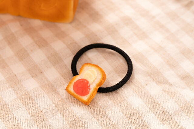 猫ちゃんトースト ハムエッグ フェイクフード 食品サンプル ヘアゴム 猫ちゃんトースト ハムエッグ フェイクフード 食品サンプル ヘアゴム