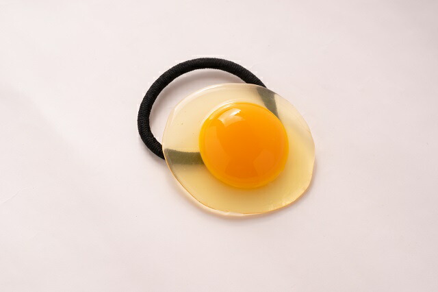 楽天市場 ヘアゴム ヘアアクセサリー 生卵 たまご 食品サンプル グッズ ハンドメイド 食品サンプル屋