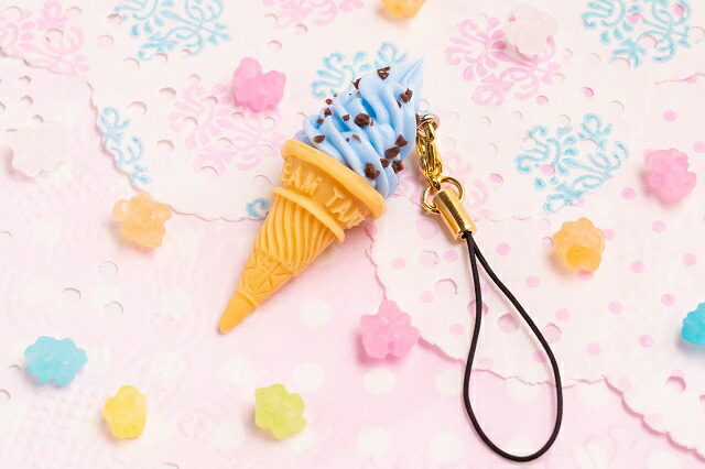 楽天市場】ストラップ（携帯ストラップ）ソフトクリーム バニラ 食品