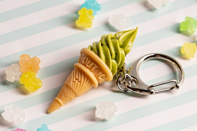 じゃらじゃらキーホルダー チョコソフトクリーム ブラウン
