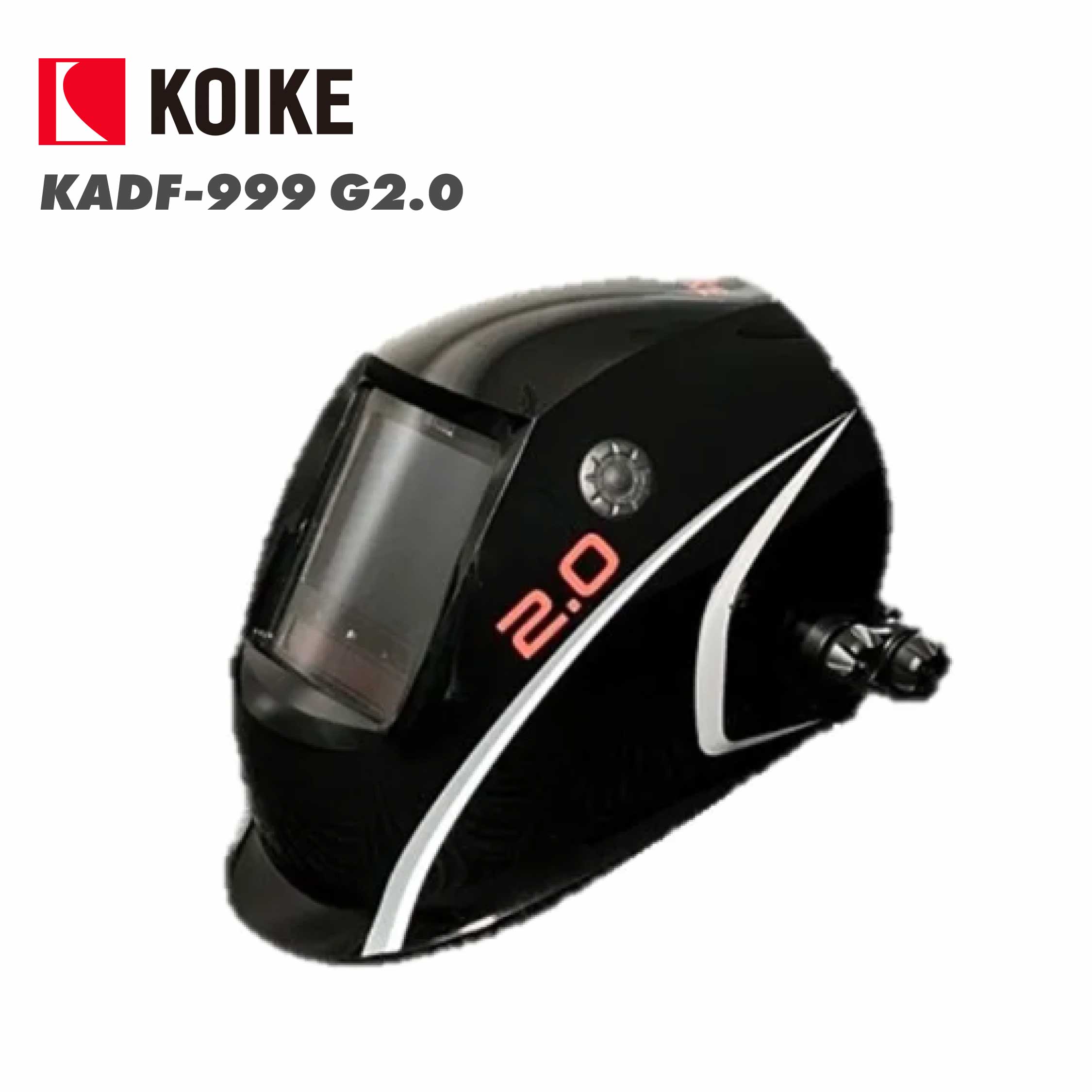小池酸素工業 自動小銃遮光溶接面 KADF-999 G2.0 黒 黒いこと 溶接やり方 頭顱歯車