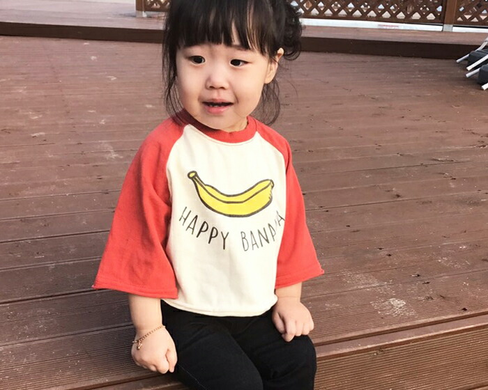 楽天市場 Happy Banana With Mom Tシャツ Tシャツ 春 長袖 女の子 男の子 カジュアル キッズ 韓国 韓国子供服 子供服 キッズ 韓国子供服 子ども服 Chumchum チャムチャム 100 110 1 130 140 子供服 Chum Chum
