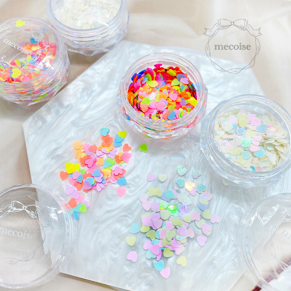 楽天市場】ミックスハートホログラムセット 6種類 ハート ネイル