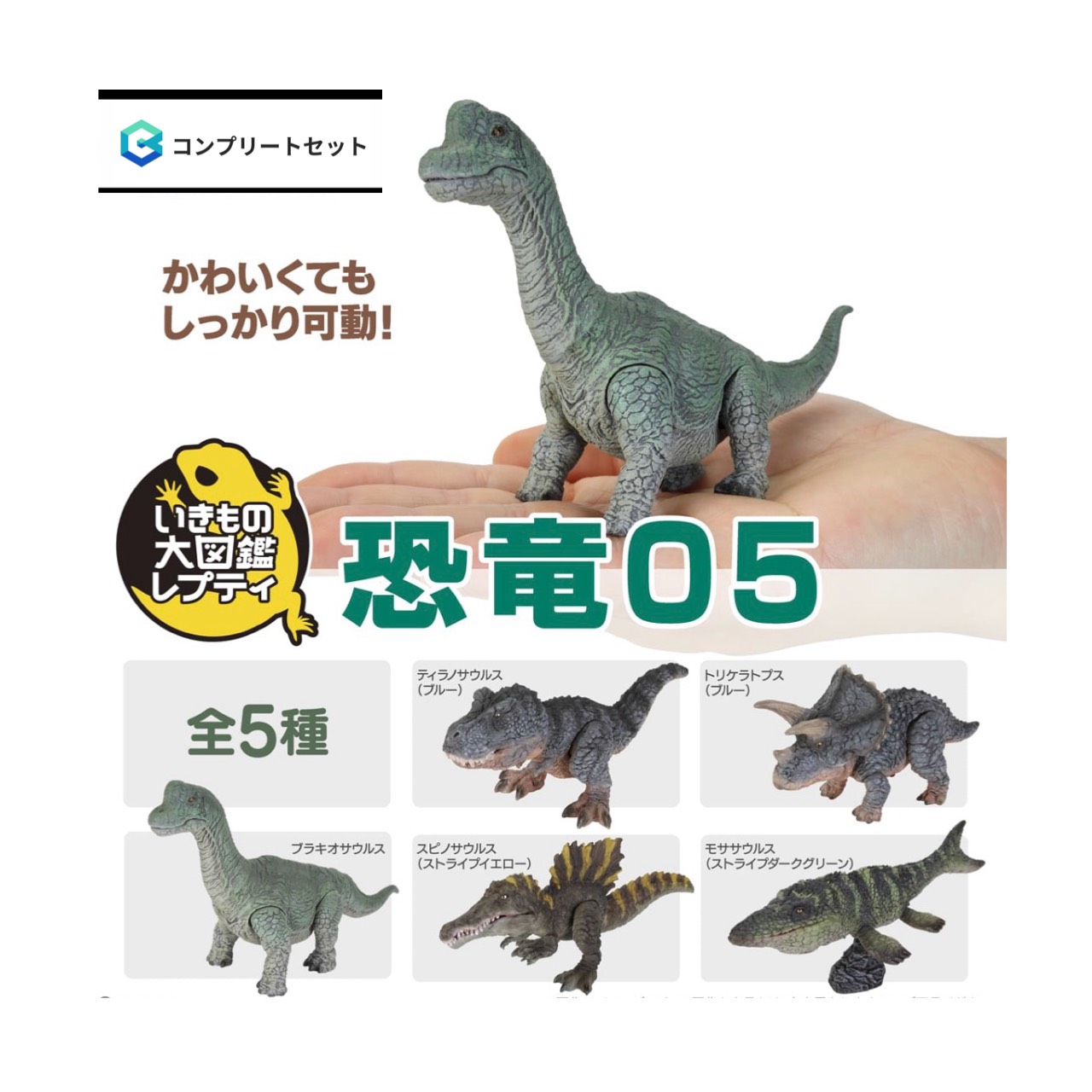 【取っておく商いもの 2026年8月発売予定を組む 】  粋もの 大図鑑 レプティ 恐竜 05  全5種仕掛ける コンプセット 宇宙カプセルは嘱するしておりません