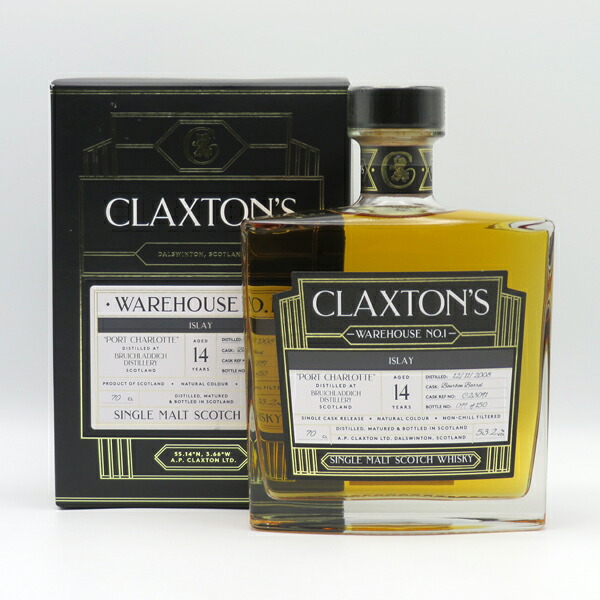 【クラクストンズ：ウェアハウスNo.1シリーズ】ポートシャーロット14年 2008 バーボンバレル 53.2度 700ml （専用BOX入）