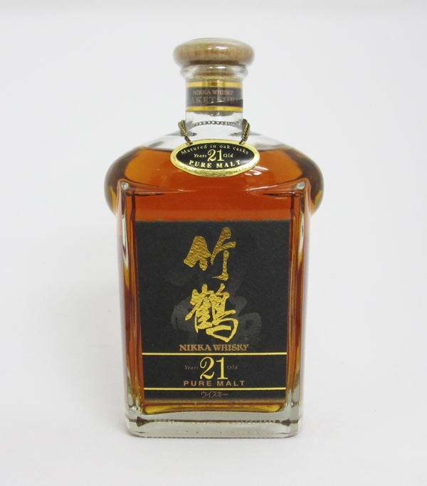 【楽天市場】【レトロ】竹鶴21年 角瓶 43度 700ml （箱なし）：中央酒販