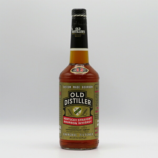 【レトロ】オールド ディスティラー（OLD DISTILLER） 12年 ケンタッキーストレートバーボン 43度 750ml （箱なし）｜中央酒販