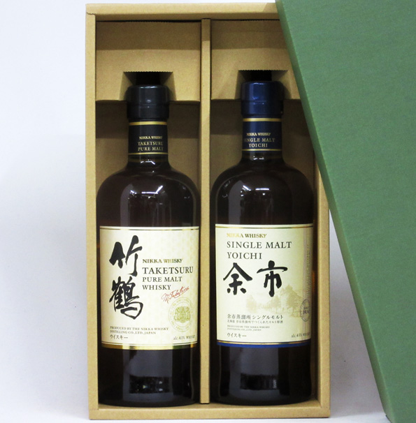 楽天市場】竹鶴 白ラベル/余市 NV 700ml （箱なし） 2本飲み比べセット