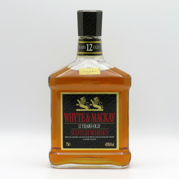 楽天市場】【レトロ】ホワイト&マッカイ18年 角瓶 43度 750ml 正規品
