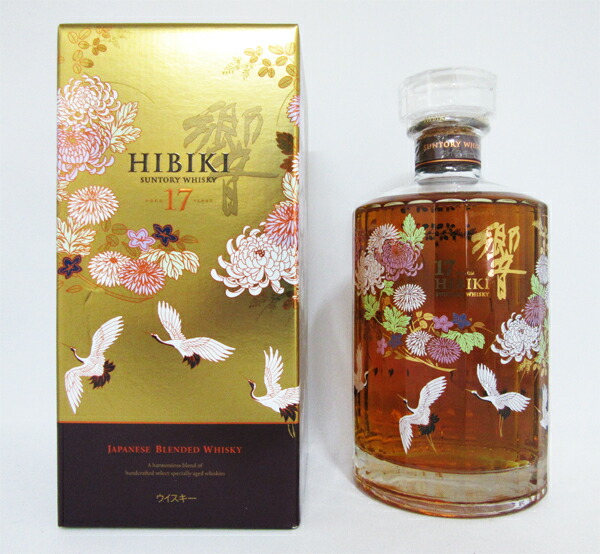 希少】響17年 意匠ボトル ＜花鳥風月＞ 43度 700ml （専用BOX入）