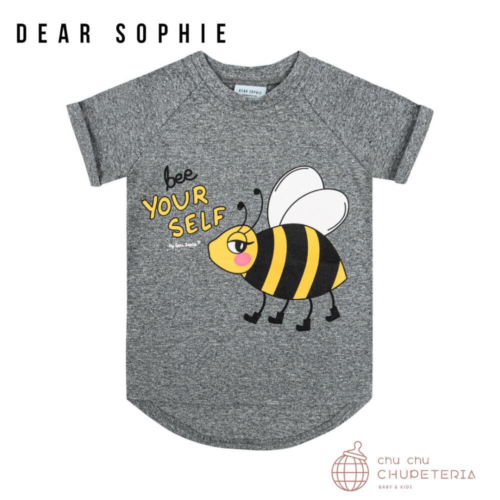 【DEAR SOPHIE】BEE MELANGE GREY / T-SHIRT画像