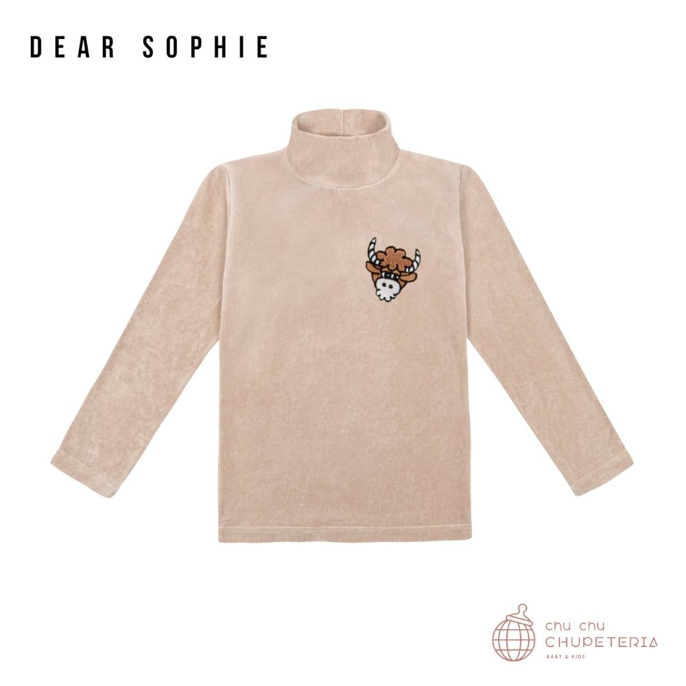 【DEAR SOPHIE】BULL CARMEL | VELVET LONGSLEEVE画像