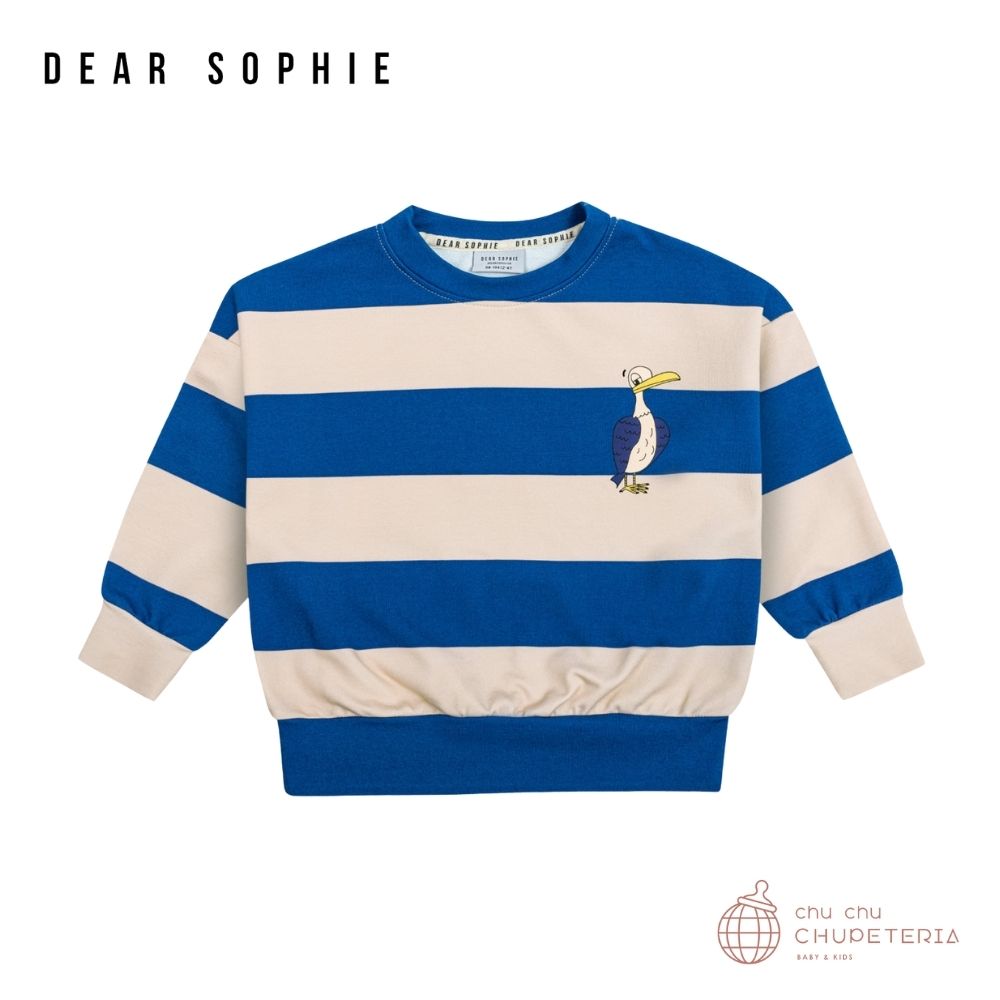 【DEAR SOPHIE】BLUE STRIPES | SWEATSHIRT画像